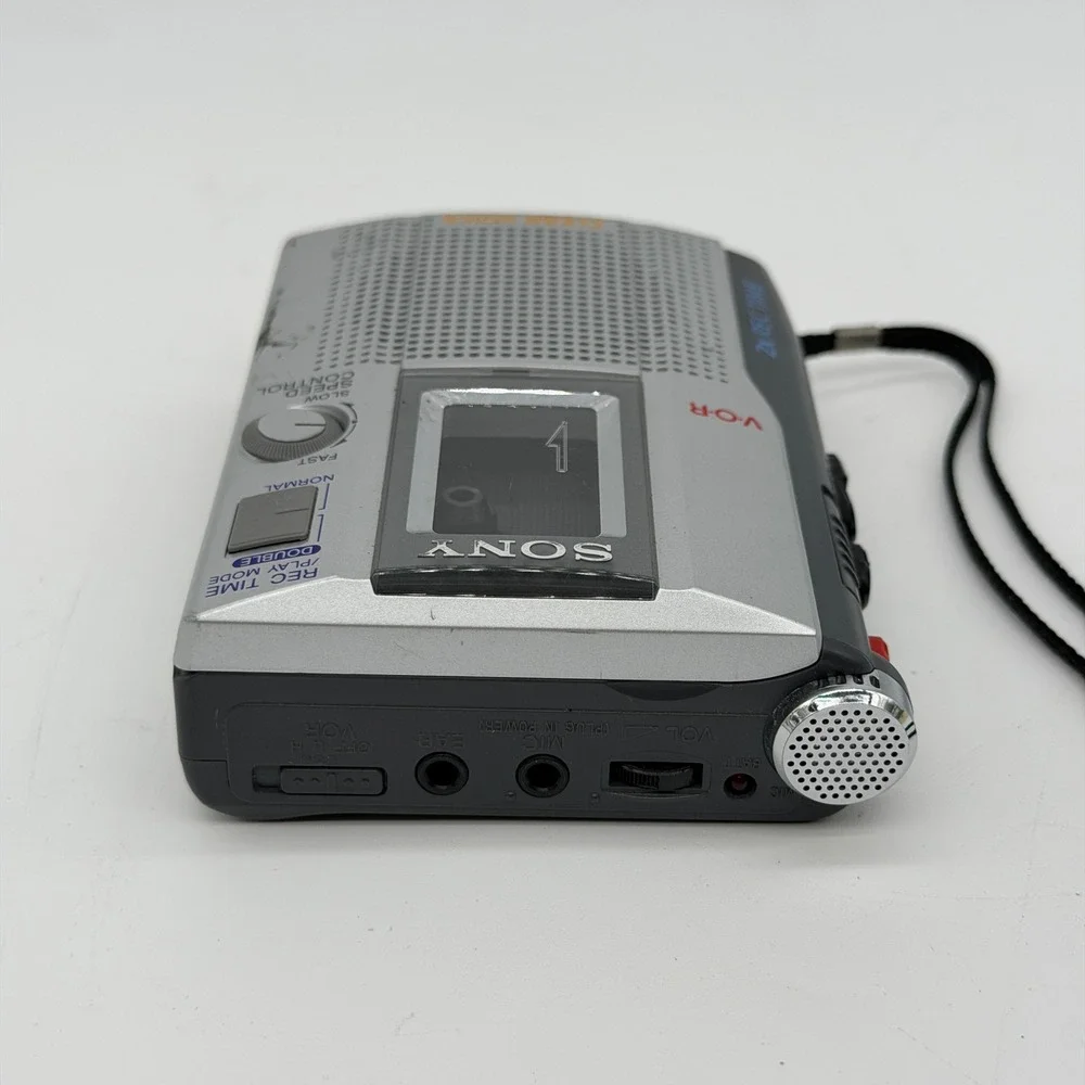 Sony TCM-200DV Cassette Handheld Voice Recorder Silver VOR Parts Doesn't Spin